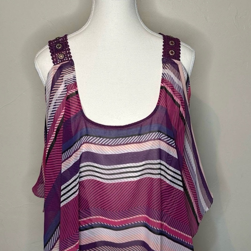 Women's Striped Sleeveless Top